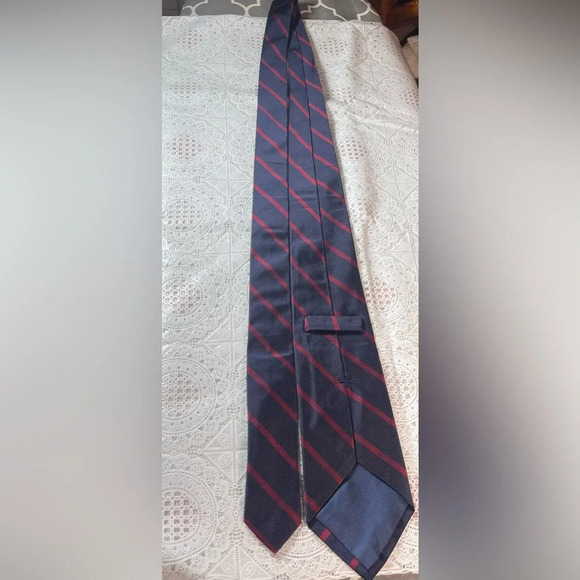 Striped Silk Repp Narrow Tie Polo Ralph Lauren - Picture 9 of 12
